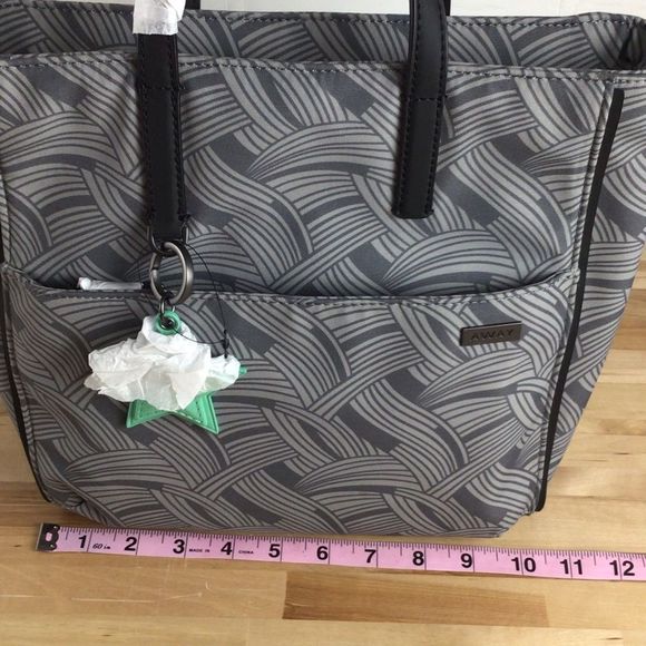 AWAY traveling purse pack bag grey black practically traveler travel - Picture 12 of 15